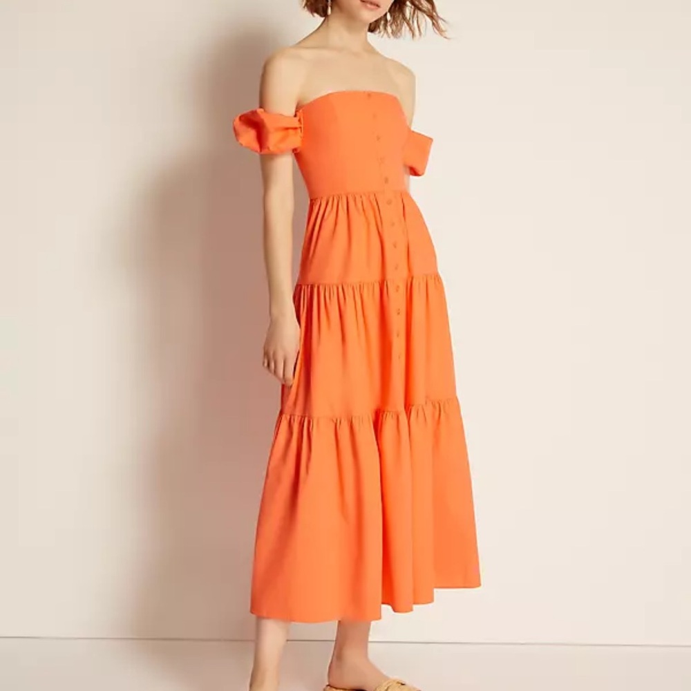 Staud Elio Puff-Sleeve Prairie Dress 6